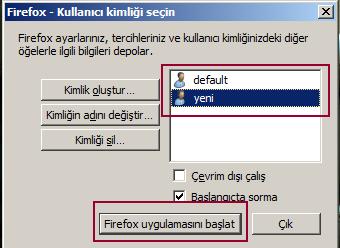 profil seç