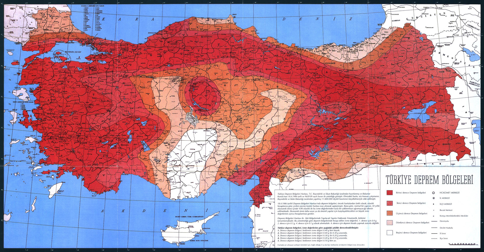 Trkiye'deki Deprem Kuaklar Haritas