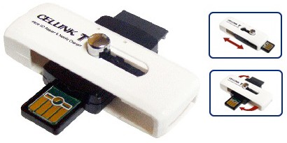 Cellink T/M: Usb bellek, microSD kart okuyucu ve mobil şarj ünitesi bir arada