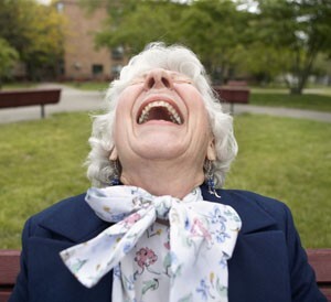 Senior Woman Laughing --- Image by ? Steve Prezant/Corbis